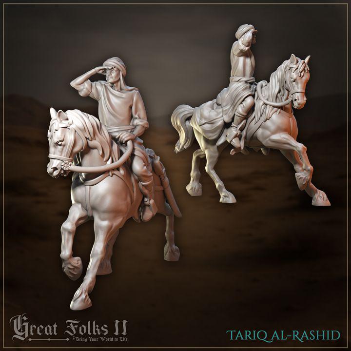 
4pc Sand Nomads V3 NPCs for Dungeons and Dragons 28mm/32mm TTRPG Diorama Miniature RPG Townsfolk Figurines Horse Miniatures Desert NPCs - GG