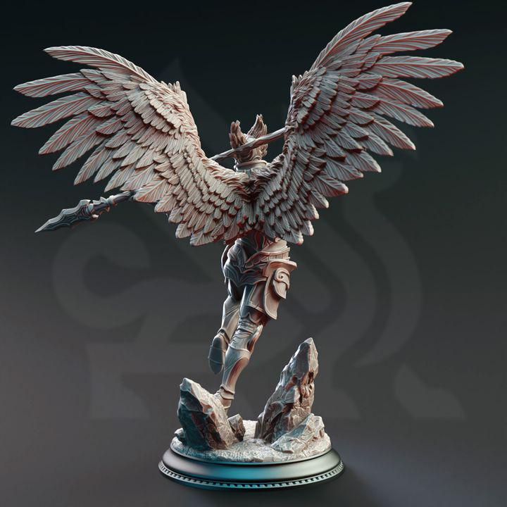 
3pc Angelic Warriors Dungeons and Dragons Winged Celestial Angels Mini RPG Tabletop Miniature DnD Painting Pathfinder 5e DnD Syelden- DmS