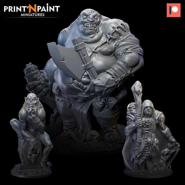 
Undead Crypt 3 Mini Bundle Miniature – Dungeons and Dragons DnD 5e Pathfinder RPG Tabletop Fantasy Figure –PnP