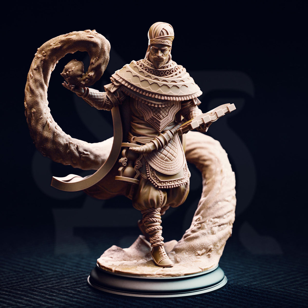 
Wizard of the Sands of Time - Ahmarai Dungeons and Dragons 28mm/32mm/38mm Mini RPG Tabletop Miniature DnD Painting Pathfinder 5e DnD - DmS