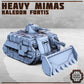 
20mm 28mm 32mm Heavy Mimas Tank, DnD, Dungeons and Dragons Scifi Wargaming vehicle, Bulldozer Miniature Tank  Tabletop RPG Figurine