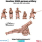 
Howitzer sIG33 with Crew WW2 – 15mm 20mm 28mm 32mm 1 35 Scale – German Artillery Miniature Set for Wargames – Eskice Miniature