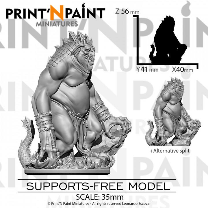 
Giant Sea Devil Miniature – Dungeons and Dragons Aquatic Monster for DnD 5e Deep Ocean Encounters, Boss Battles & Fantasy RPG –PnP