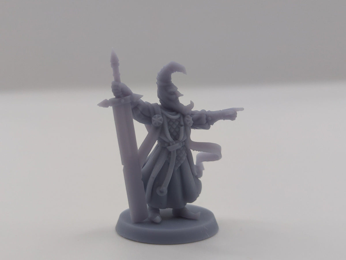 
Nightbringer DnD Dungeons and Dragons 28mm/32mm TTRPG Fantasy Wargame Miniatures Magic NPC 3D Printed Miniature NPC Medieval warrior