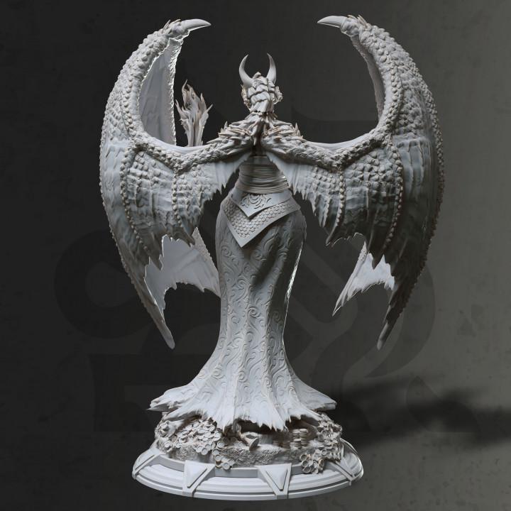 
Dragonborn Warlock Miniature DnD Dungeons and Dragons 28mm/32mm TTRPG Fantasy Female Mage Miniature RPG Figurine DnD Pathfinder DnD 5e
