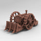 Dozer Engine, 28mm 32mm Scifi Industrial Vehicles Miniature Terrain for Cyberpunk RPGs 40K Miniature Train Dioramas Post-apocalyptic Wargame