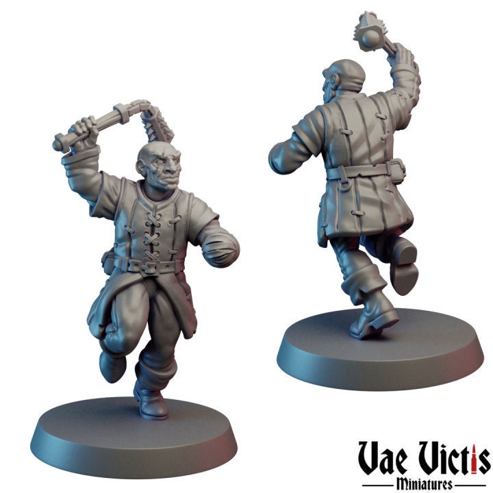 11pc Mutant Cultist Miniatures DnD Dungeons and Dragons Cultist Army for Tabletop games D&D War Games by Vae Victis Miniatures