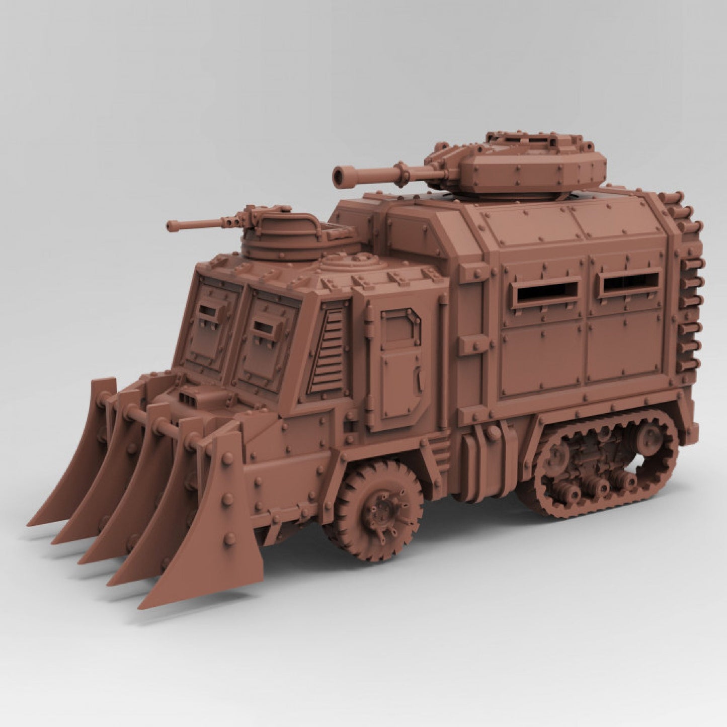 Combat Truck Scifi Miniatures DnD Dungeons and Dragons 28mm/32mm Wargaming Vehicles 40K D&D Sci fi Industrial Heavy combat vehicle miniature