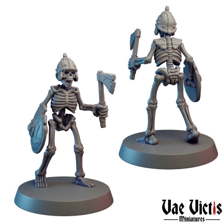 13 pc Skeleton Army Squad DnD Miniature Undead army for Tabletop games D&D War Games by Vae Victis Miniatures Present for DM