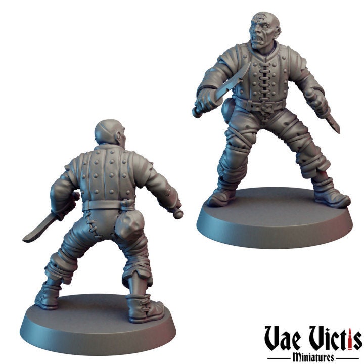 11pc Mutant Cultist Miniatures DnD Dungeons and Dragons Cultist Army for Tabletop games D&D War Games by Vae Victis Miniatures