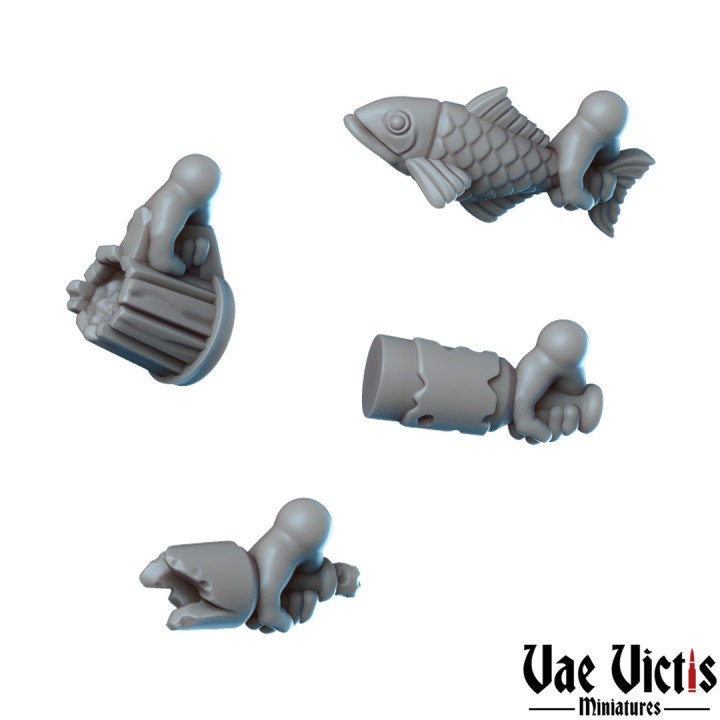 6pc Bar Brawl miniatures for DnD Dungeons and Dragons Bar Fight 28mm/32mm Modular Miniatures Fantasy TTRPG Wargame and Dioramas