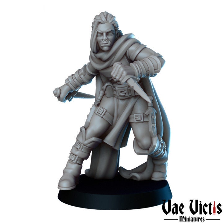 
Thieves Guild Squad set of 7 DnD Miniature Thief Army for Tabletop games, DnD, Dungeons and Dragons, 28mm 32mm by Vae Victis Miniatures