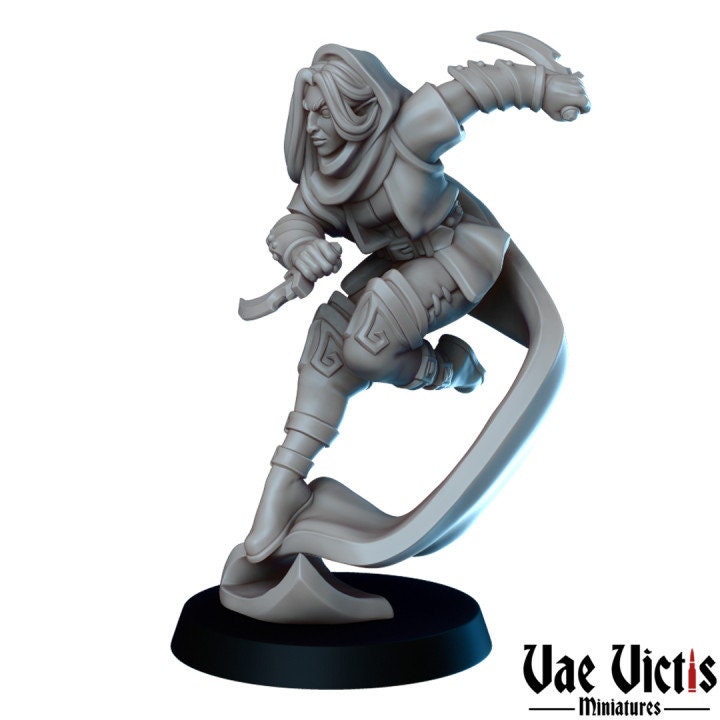 
Thieves Guild Squad set of 7 DnD Miniature Thief Army for Tabletop games, DnD, Dungeons and Dragons, 28mm 32mm by Vae Victis Miniatures