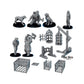 
Prison Miniature set for DnD Dungeons and Dragons 28mm or 32mm Scale Pathfinder TTRPG Wargaming Prison Miniatures Cage Scatter Terrain DnD