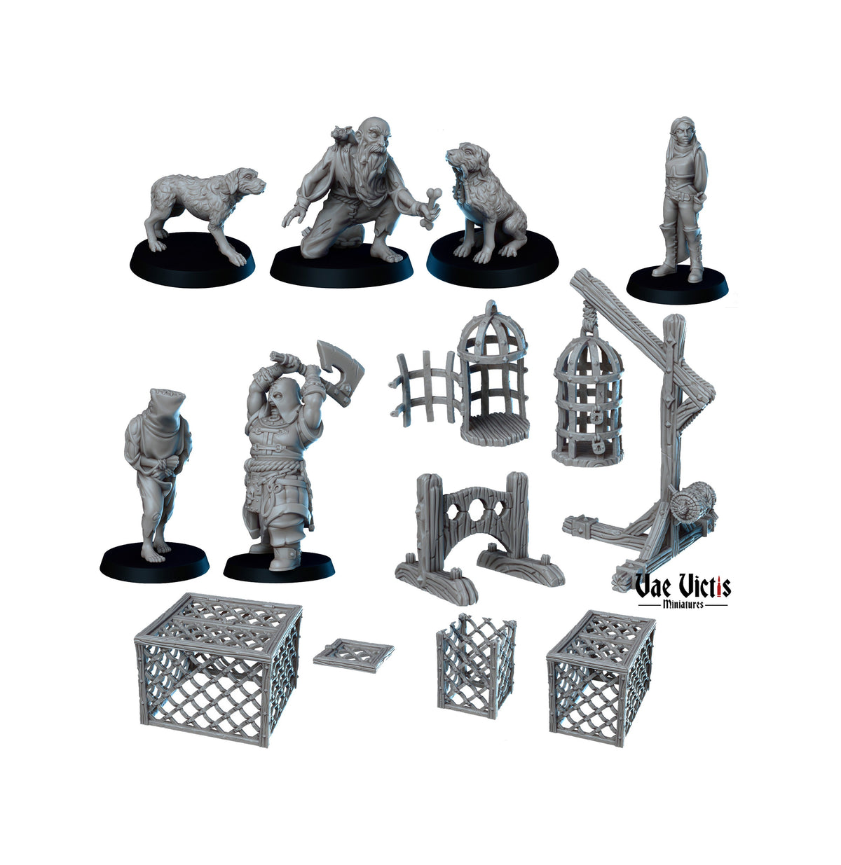 
Prison Miniature set for DnD Dungeons and