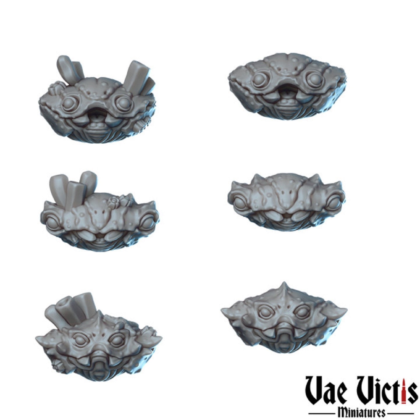 7pc Crab Folks DND Miniature Set Dungeons and Dragons D&D DnD Monsters Crabfolk Miniatures Pathfinder Fantasy Wargaming Miniatures