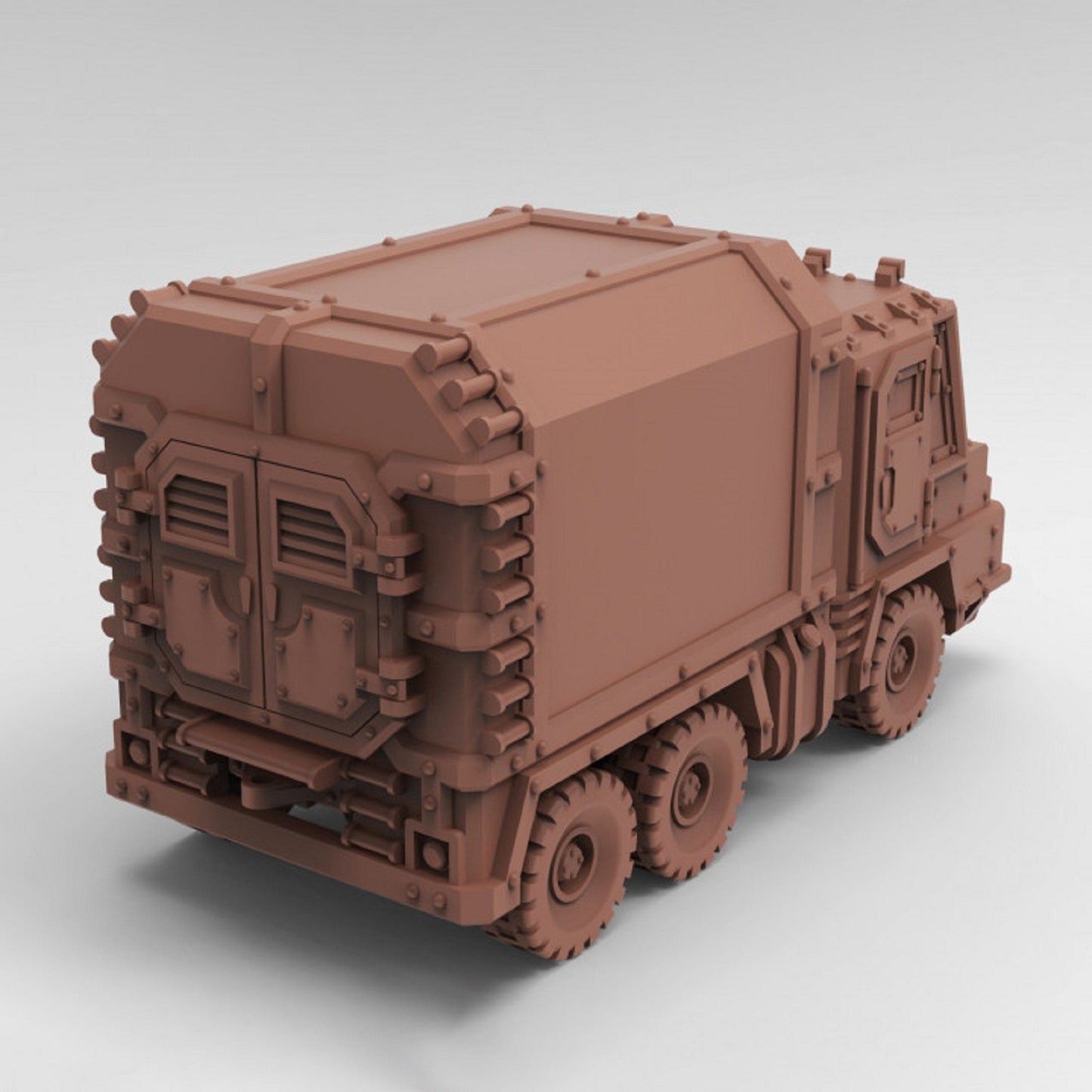 3D Printed Heavy Combat Truck Miniature for DnD Scifi Enhance Tactical Missions with Durable, Detailed Scenery and Army Addition 28mm/32mm