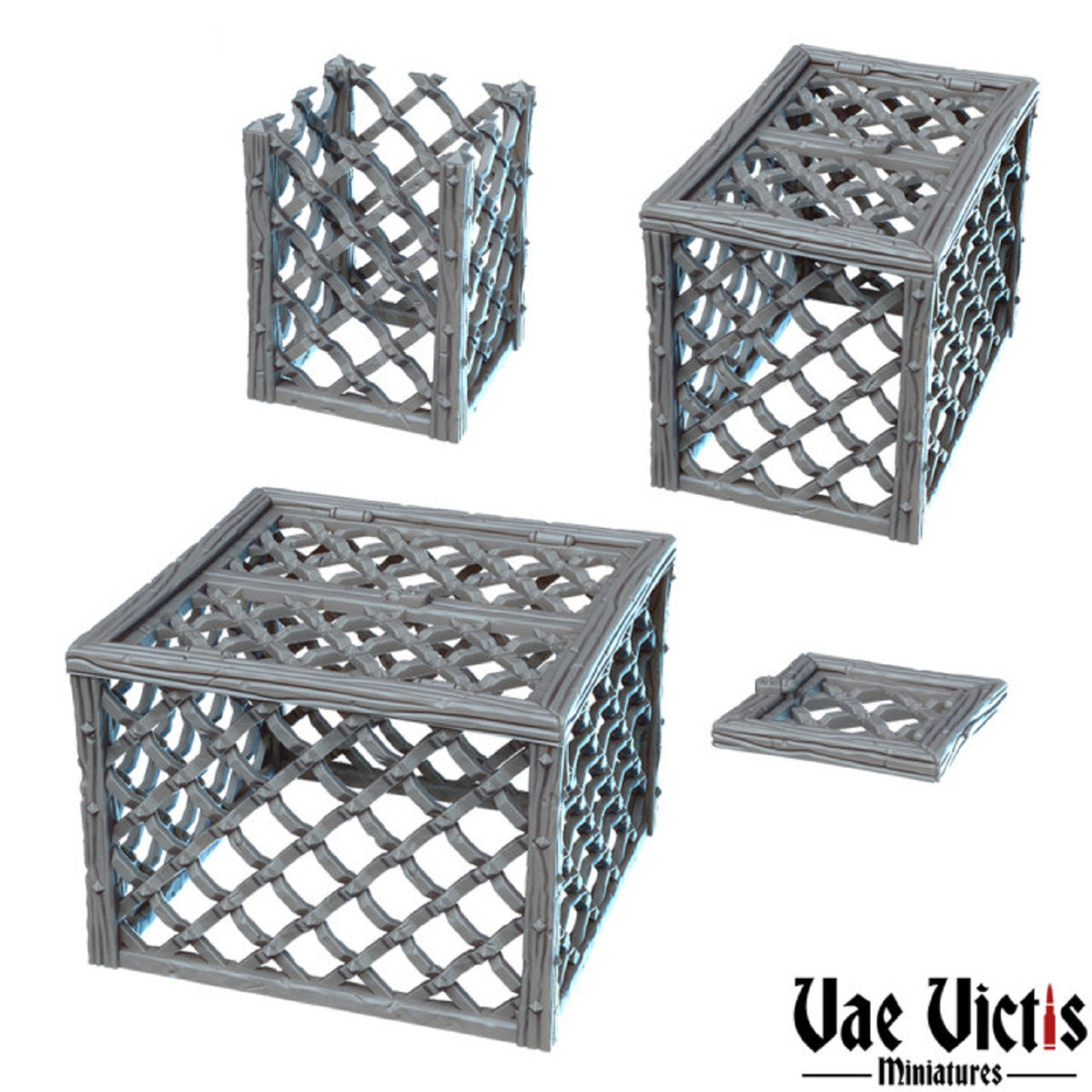 
Prison Miniature set for DnD Dungeons and Dragons 28mm or 32mm Scale Pathfinder TTRPG Wargaming Prison Miniatures Cage Scatter Terrain DnD