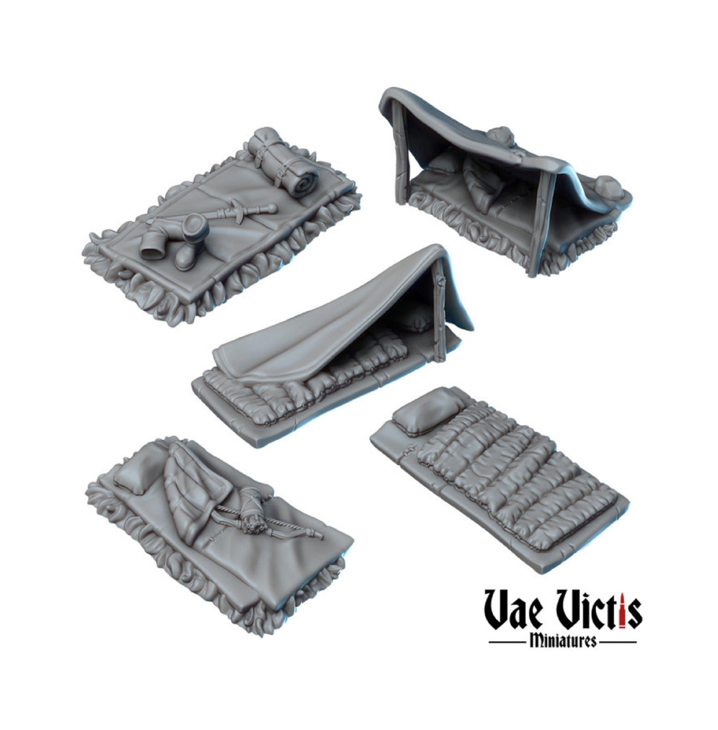 DnD Fantasy RPG Camp Miniature Scatter Terrain 28mm/32mm for Dungeons and Dragons D&D Pathfinder Fantasy Tabletop RPG Wargame Miniatures