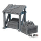 16pc Black Market Set, Market Stalls DnD, Dungeons and Dragons, 28mm Terrain, 32mm Miniatures