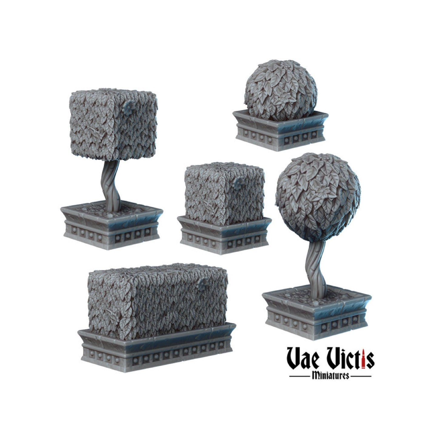 Bushes and Tree Miniature Terrain for DnD Dungeons and Dragons Dioramas Tabletop RPGs Wargaming Scatter Terrain 28mm/32mm Scale scenery