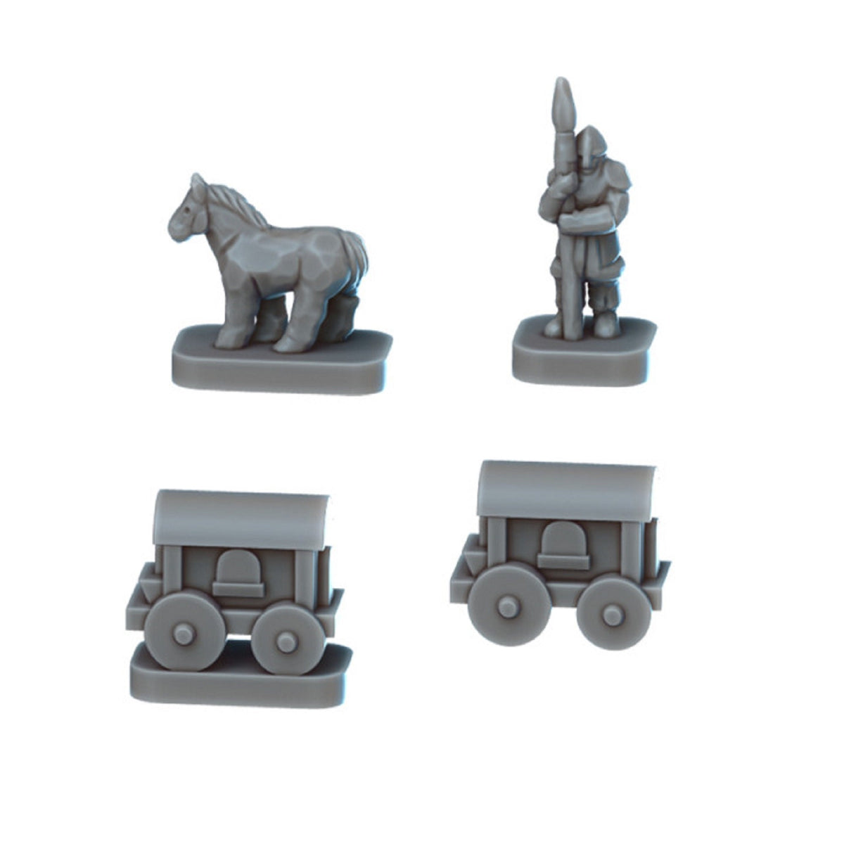 
Miniature Toys Set for Dioramas Dollhouse Figurines Tabletop RPG Includes Teddy, Balls, Rocking Horse, Toy Box, Trains, Horse & Soldier