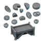 
Market Table Food Scatter Terrain Dungeons and Dragons DnD 28mm/32mm Props for D&D Includes Bread Apple Bage, Sword Bow Potions Scrolls