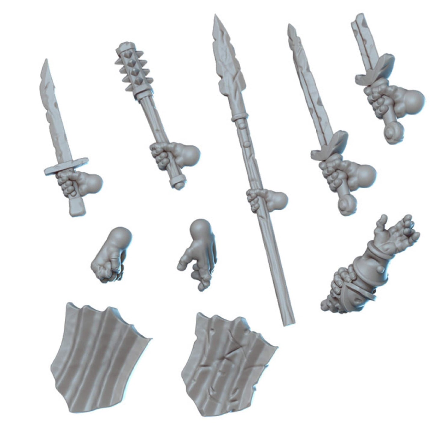 28mm 32mm Undead Guards Miniature Pack for DnD Dungeons and Dragons Tabletop RPG Wargames Modular Weapons by Vae Victis Miniatures