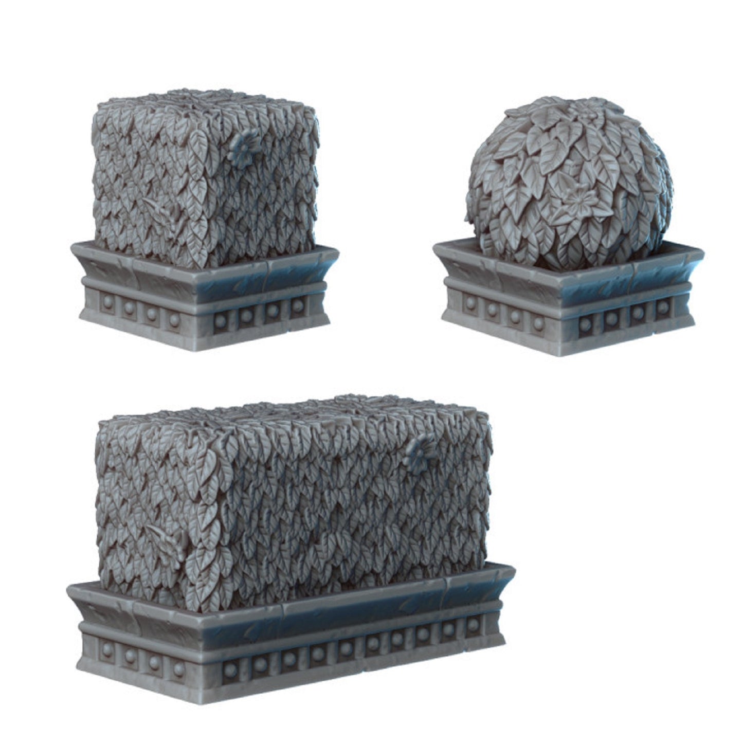 Bushes and Tree Miniature Terrain for DnD Dungeons and Dragons Dioramas Tabletop RPGs Wargaming Scatter Terrain 28mm/32mm Scale scenery