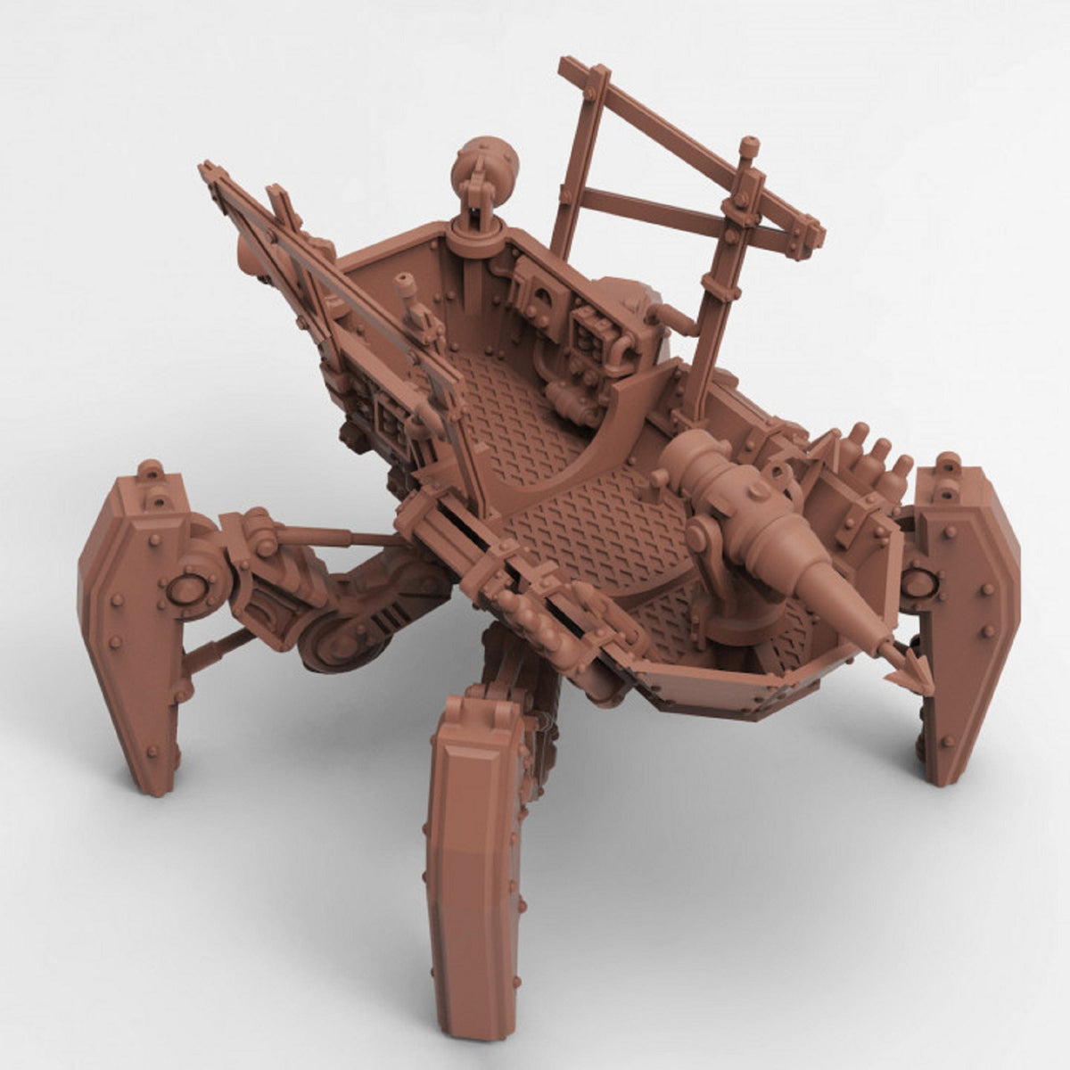 
Scrap Walker, Wargame Miniatures, TTRPG, 20mm 28mm 32mm, Scifi Wasteland Miniatures, Walker Mech, Tabletop Scrap Yard Figurines, Tesseract
