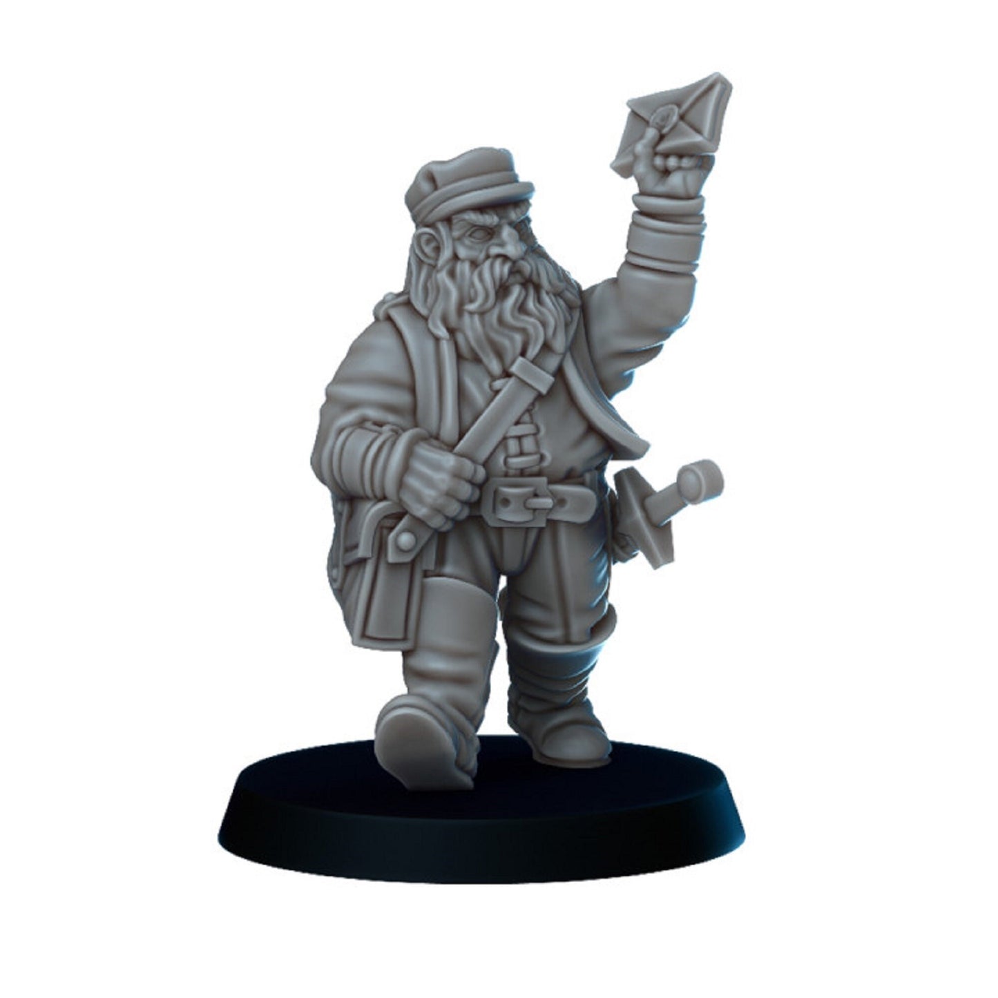 4pc Dwarves, Dwarf Miniatures, DnD, Dungeons and Dragons, 28mm or 32mm Scale, Townsfolk Citizens Villager Miniatures for DnD Tabletop TTRPG