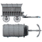
Merchant Wagon Miniature DnD Dungeons and Dragons 28mm/32mm Wagon 3D Printed Miniature for TTRPGs Wargames Dioramas Traveler Caravan Cart