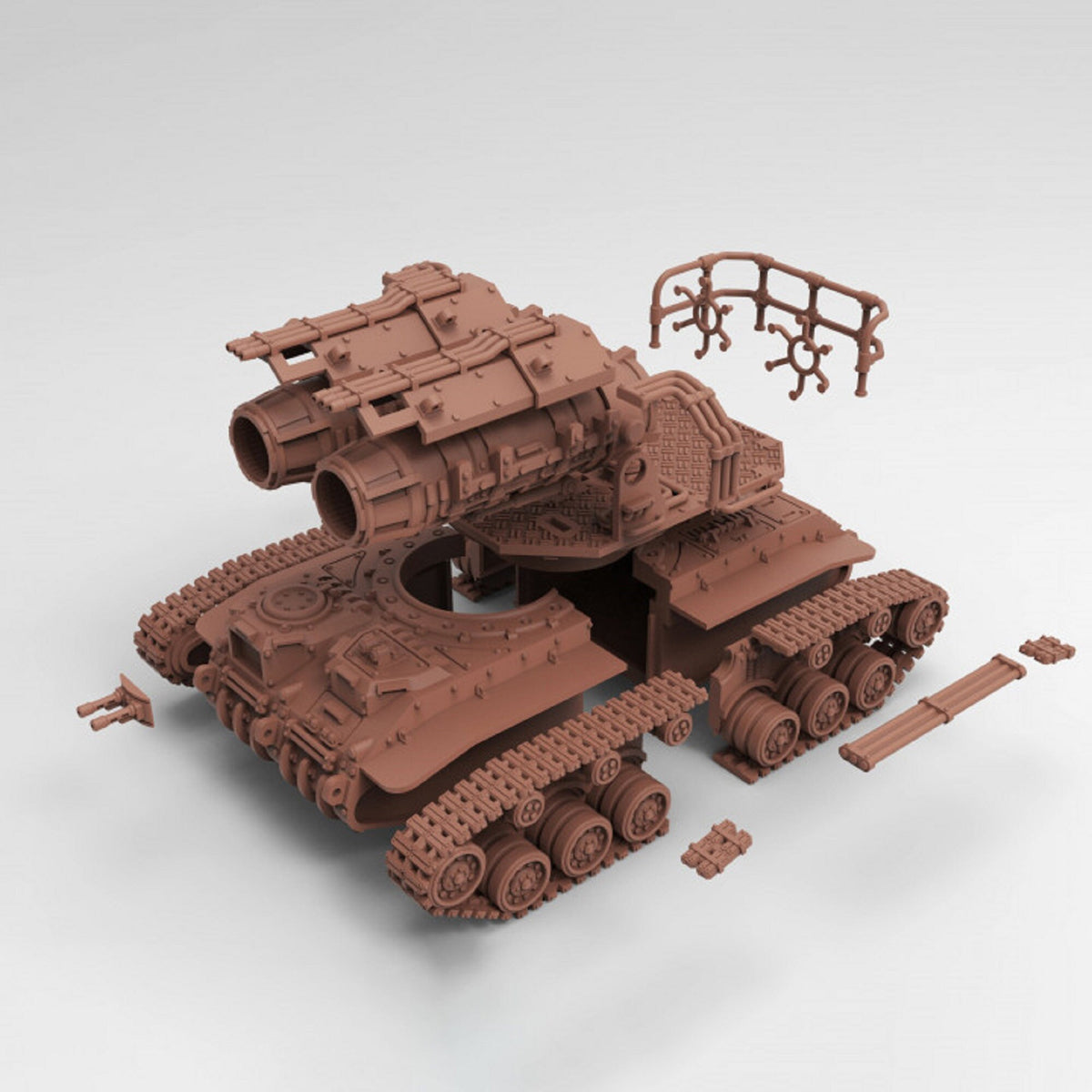 
Windmaker Tank mini, Wasteland Vehicles • Armoured Vehicle • Artillery • 40K • Tabletop RPG mini • Gift for Tabletop Player