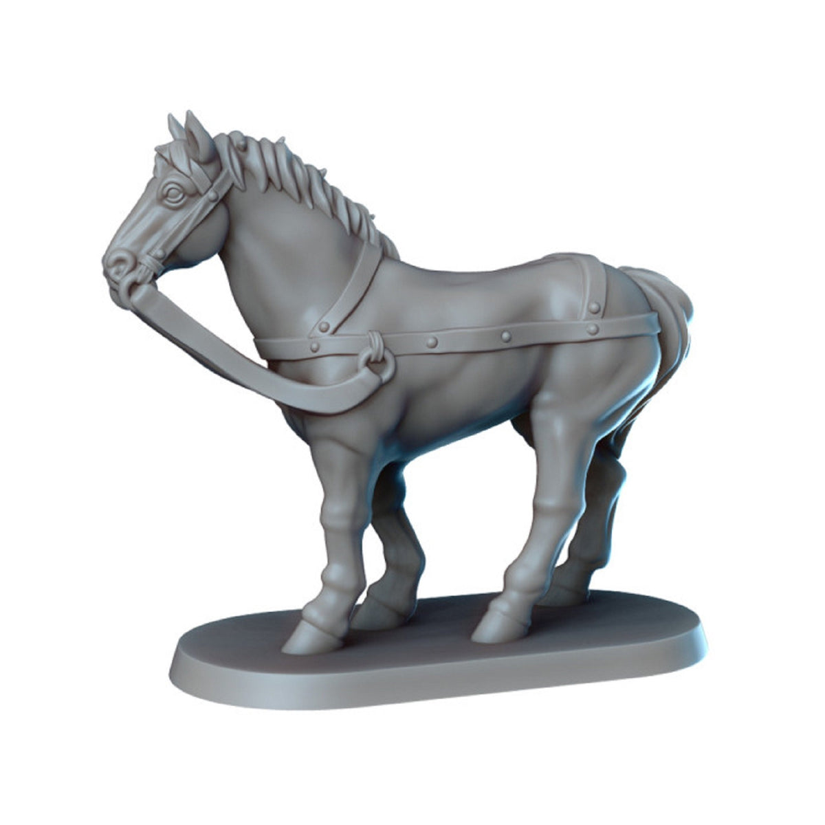 
The Merchant's cart and Horse Miniature, DnD, Dungeons and Dragons, Pathfinder, Tabletop RPG, Gift for DM