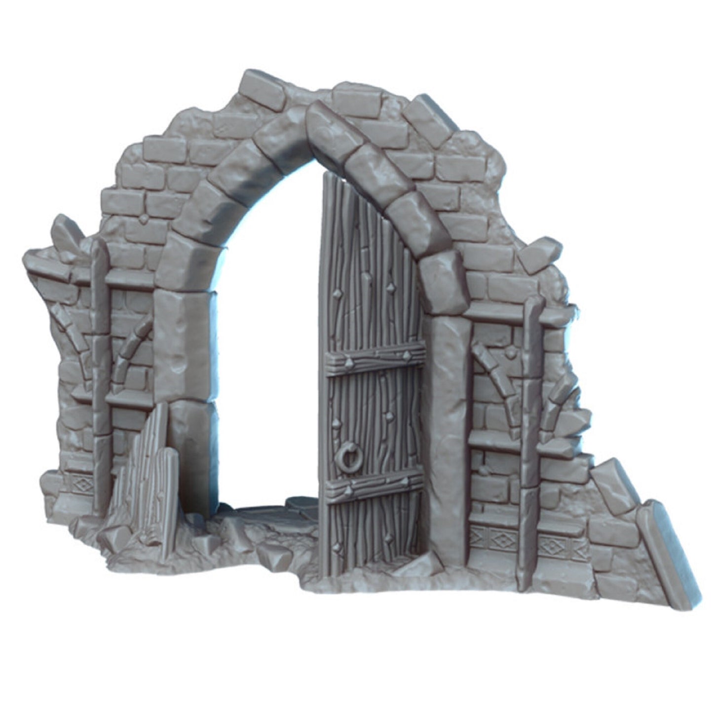 10pc Church ruins Wall Set Brick Stone Wall Scatter Terrain DnD Dungeons and Dragons Tabletop RPG Wargame Miniature Scenery