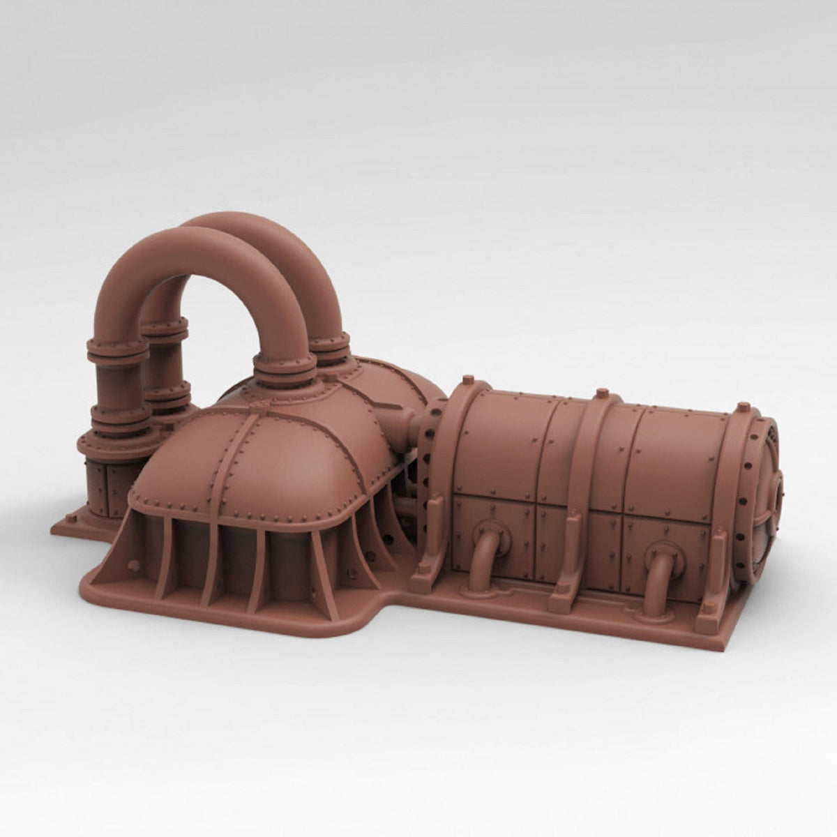 
Pumping Station DnD Train Scatter Terrain Miniature 28mm/32mm 40K Pathfinder Industrial SciFi Scatter Building Miniature Gas Station