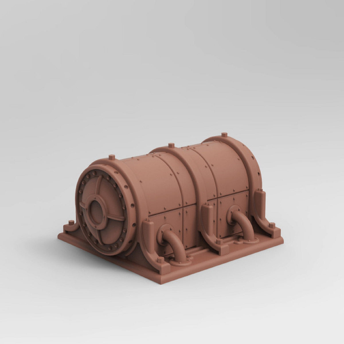 
Pumping Station DnD Train Scatter Terrain Miniature 28mm/32mm 40K Pathfinder Industrial SciFi Scatter Building Miniature Gas Station