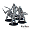 28mm 32mm Undead Guards Miniature Pack for DnD Dungeons and Dragons Tabletop RPG Wargames Modular Weapons by Vae Victis Miniatures