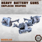 
Heavy Battery Guns, Weapons, DnD, Miniature Terrain, Dungeons and Dragons, D&D, Pathfinder, Scatter, Wargaming, Tabletop, 28mm, Print Minis