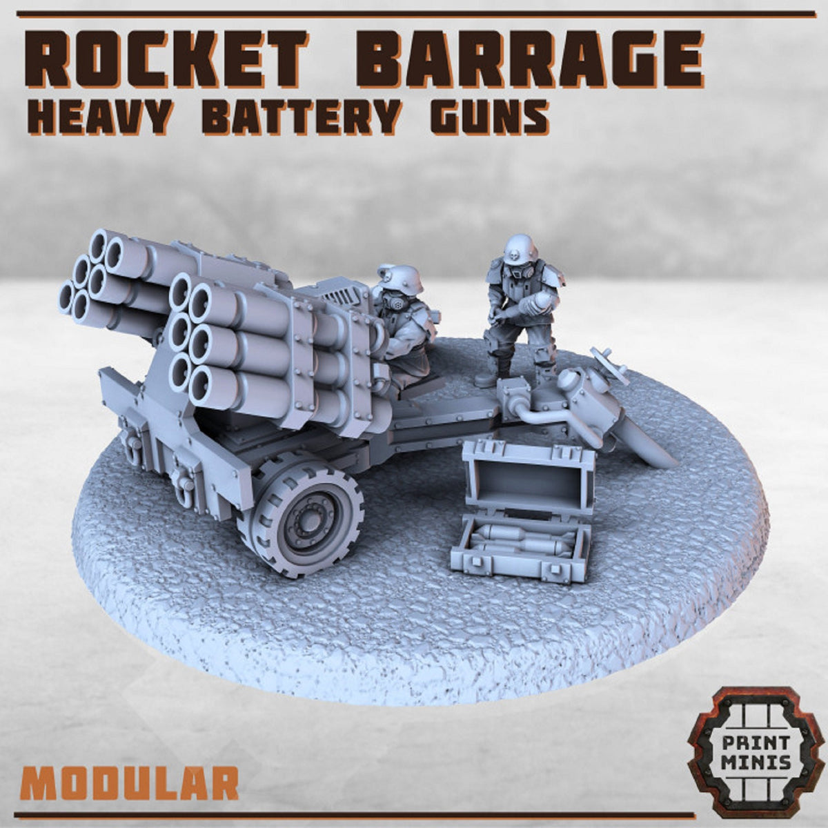
Heavy Battery Guns, Weapons, DnD, Miniature Terrain, Dungeons and Dragons, D&D, Pathfinder, Scatter, Wargaming, Tabletop, 28mm, Print Minis