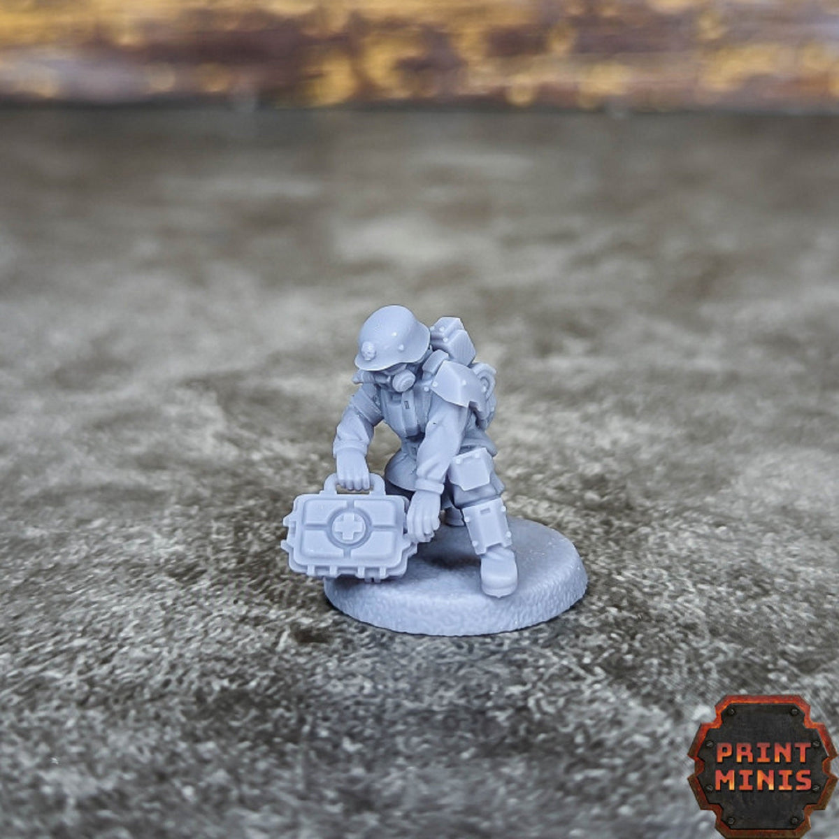 
Medic, DnD Miniature, Dungeons and Dragons, D&D, Pathfinder, Wargaming, Tabletop, 28mm, 32mm, Kaledon Fortis by Print Minis