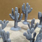 Cacti Plants DnD Dungeons and Dragons Desert Plant Scatter for 28mm 32mm terrain, D&D Pathfinder Tabletop RPG games Desert Wasteland Terrain