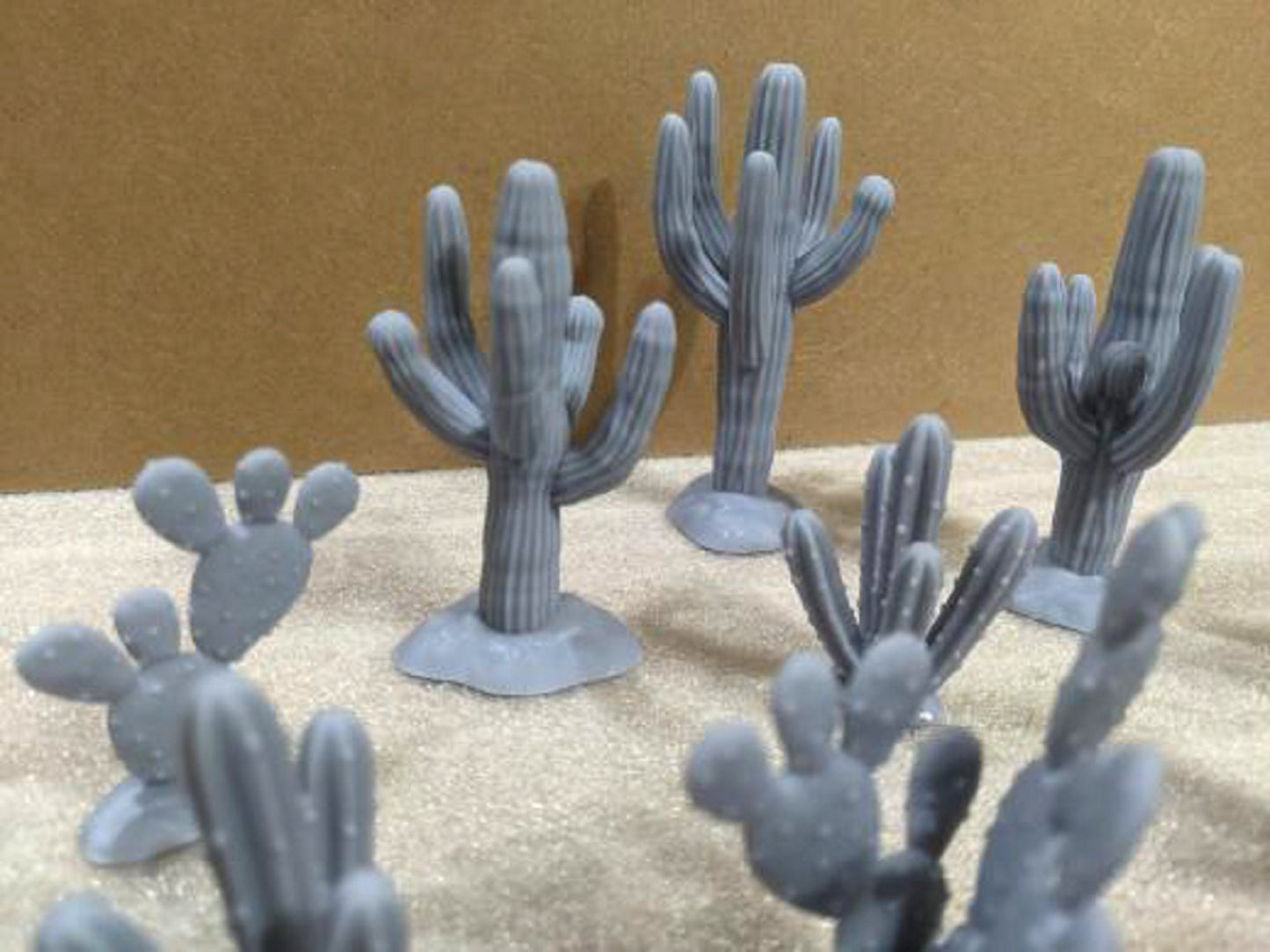 Cacti Plants DnD Dungeons and Dragons Desert Plant Scatter for 28mm 32mm terrain, D&D Pathfinder Tabletop RPG games Desert Wasteland Terrain