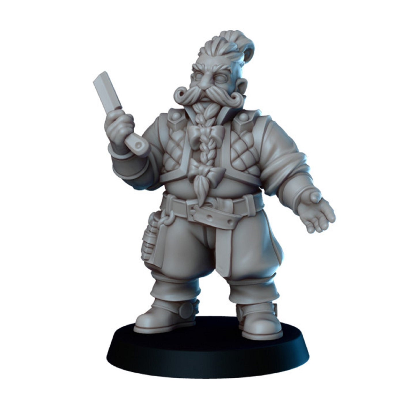 4pc Dwarves, Dwarf Miniatures, DnD, Dungeons and Dragons, 28mm or 32mm Scale, Townsfolk Citizens Villager Miniatures for DnD Tabletop TTRPG