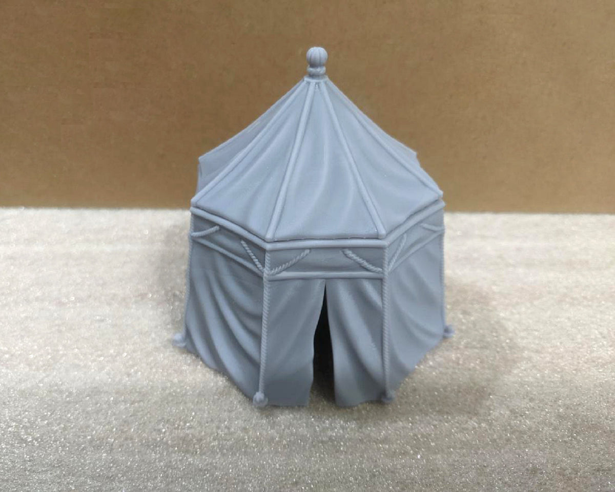 
Tent Miniature for DnD Dungeons and Dragons 28mm/32mm Scale War Camp Market Tent Miniature for RPGs Pathfinder TTRPG Fantasy Miniatures