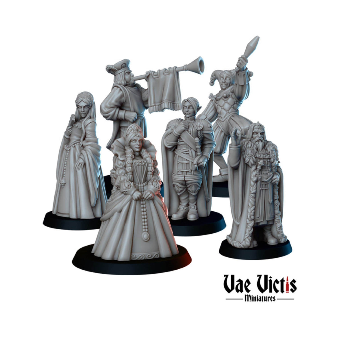
Medieval Kings Court Miniatures for DnD, Dungeons and Dragons, Pathfinder, TTRPG Games, Royal Miniatures, Palace Scatter, Castle Scatter