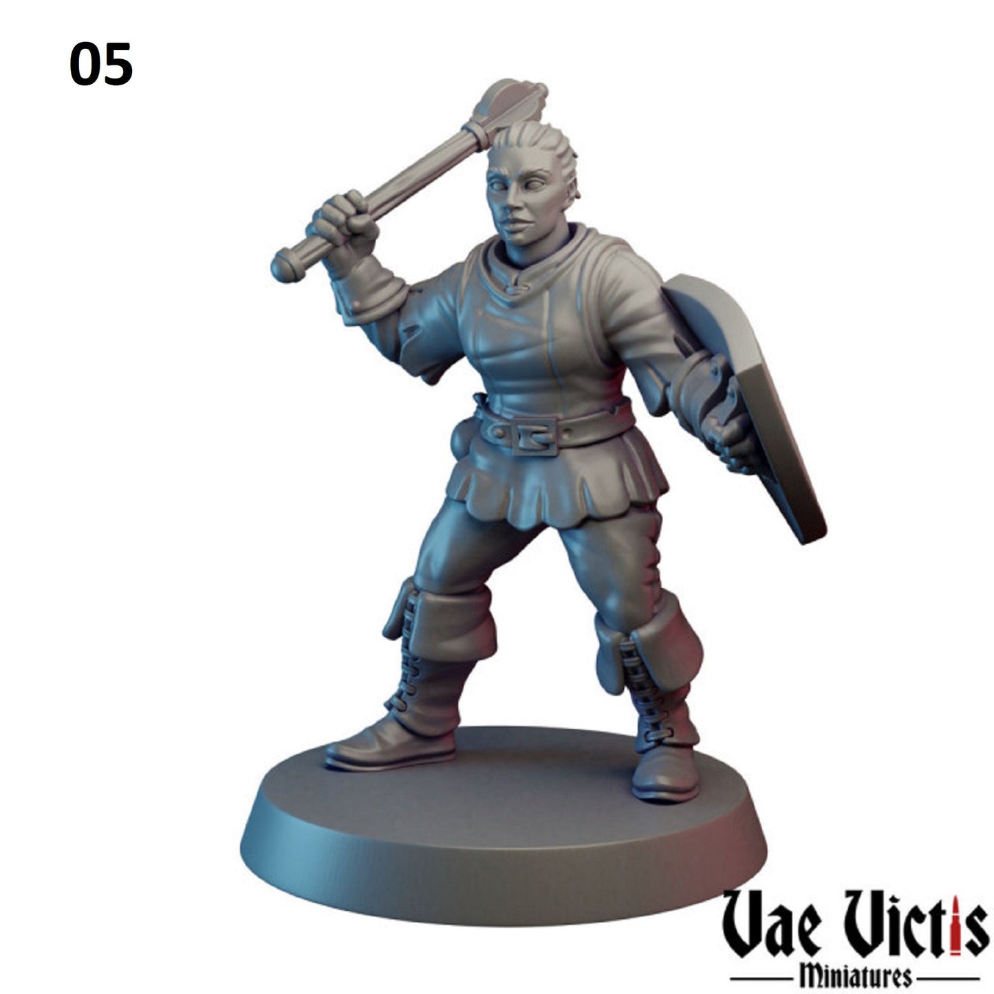 11pc FEMALE Village Guard set for DnD, Dungeons and Dragons, War gaming Guards 28mm 32mm Fantasy TTRPG Fighters by Vae Victis Miniatures