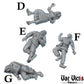 9pc Corpses Dead Body Scatter Terrain for DnD Dungeons and Dragons TTRPG Wargame Dioramas Pathfinder Fantasy RPG Corpse Piles 28mm/32mm