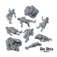 9pc Corpses Dead Body Scatter Terrain for DnD Dungeons and Dragons TTRPG Wargame Dioramas Pathfinder Fantasy RPG Corpse Piles 28mm/32mm