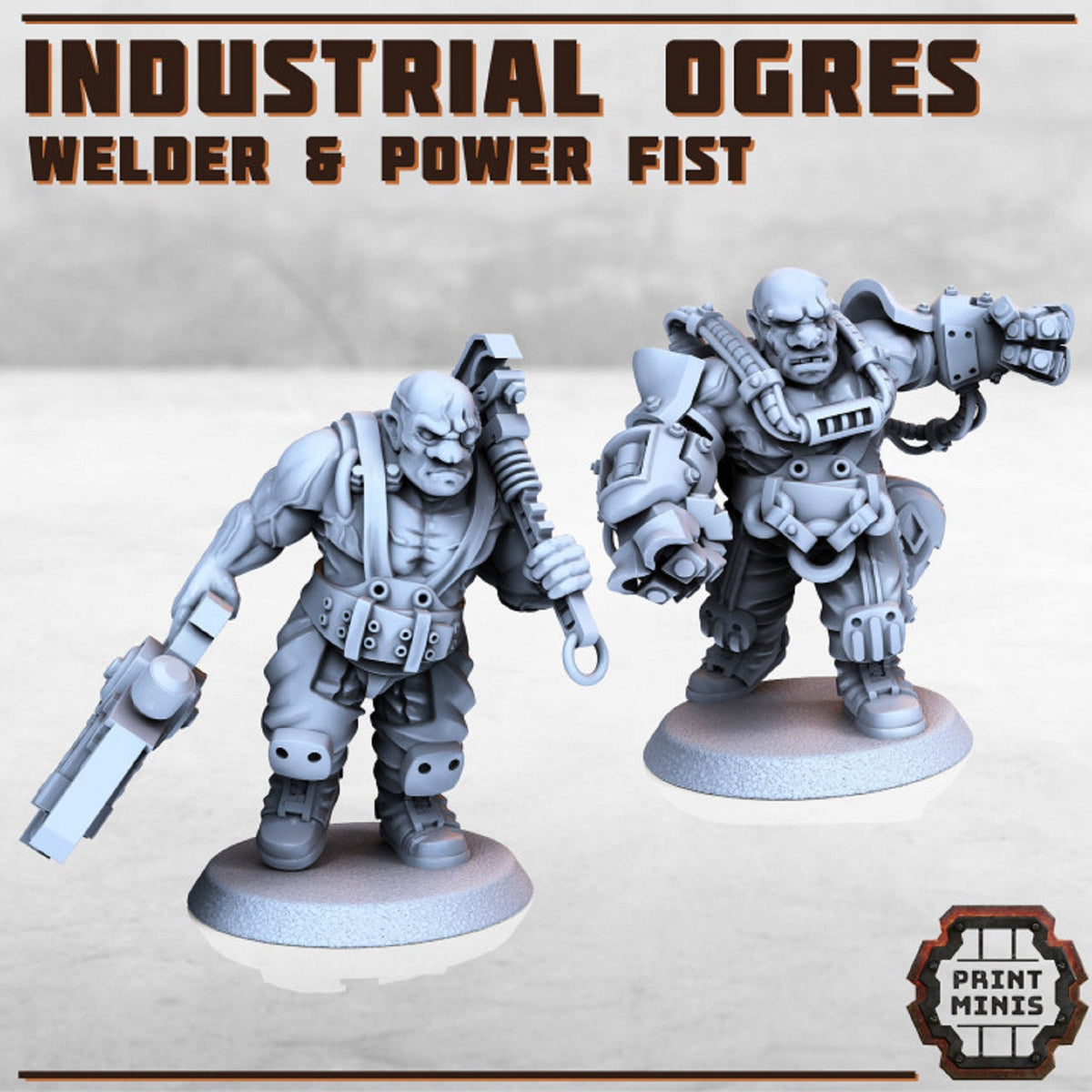 
Slave Ogre Miniatures Scifi Miniatures 28mm/32mm Industrial Futuristic Ogres Tabletop RPG Wargame Slaves Post Apocalpytic miniatures